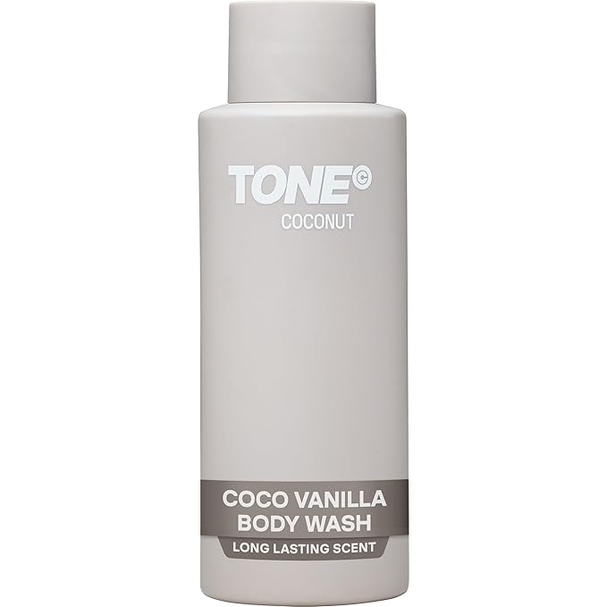 TONE Hydrating Body Wash for Men & Women, Coconut, Coconut-derived Cleansers Leaves Skin Clean, Moisturized & Refreshed, Long-lasting Iconic Scent, All Skin Types, Dermatologist-Tested, 16.9 oz