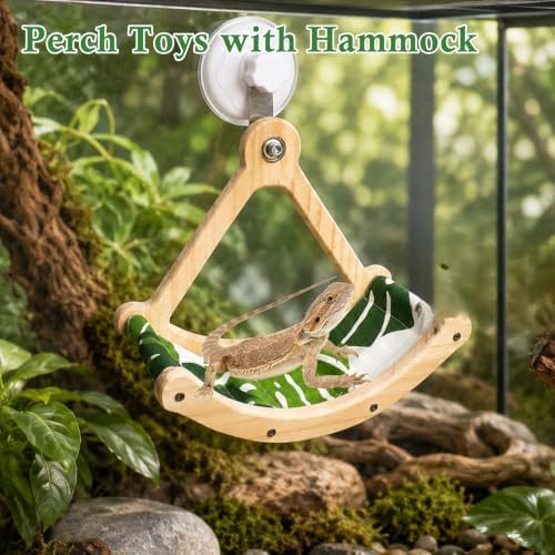 Bearded Dragon Perch Interactive Rocking Reptile Toy