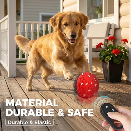 Diman Interactive Dog Ball Toys with Remote Control, E-TPU Material