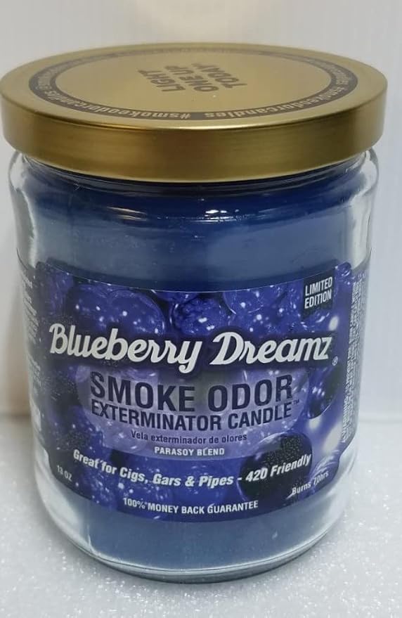 Smoke Odor Exterminator 13oz Jar Candles Orange Lemon Splash Assorted 8 | Includes Kiwi Twisted Strawberries, Lemon Haze, Blueberry Dreamz, Pineapple Coconut