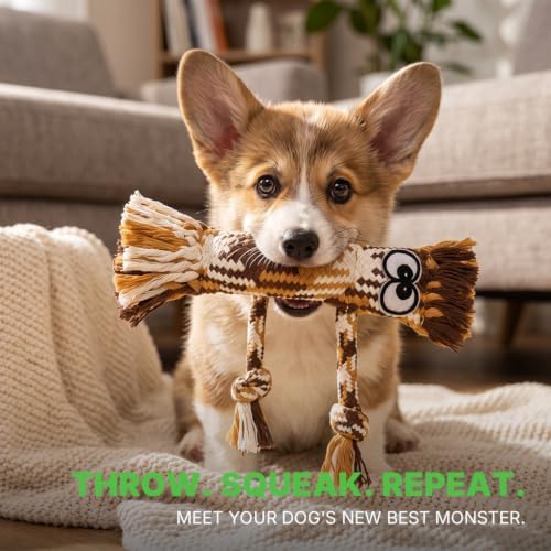 Dog Squeak Toy, Interactive Dog Chew Toys, Dog Toys to Keep Them Busy