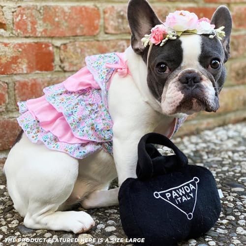 Haute Diggity Dog Pawda Handbag Plush Dog Toy, Designer Parody Chew Toys