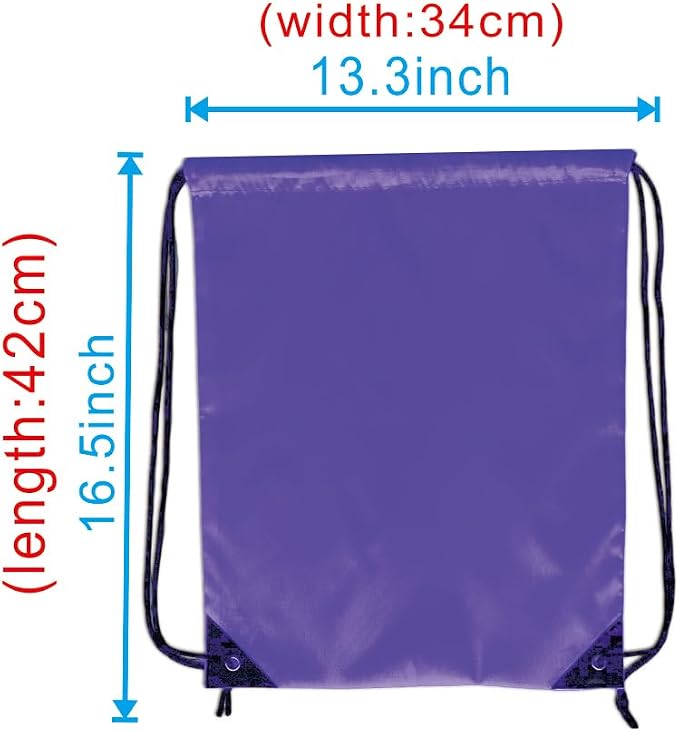 Drawstring Backpack Bulk 40Pcs Draw String Backpack Bags DIY Gym Sports Traveling Yoga Cinch Bag Sackpack Drawstring (purple)