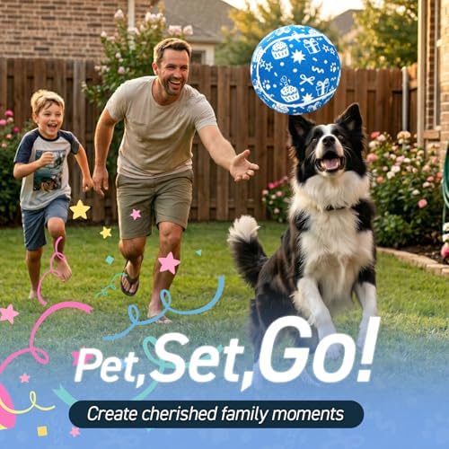 QDAN Dog Gifts, Puppy Dog Birthday Toys, Tennis Ball for Dogs, 9.5 Inch