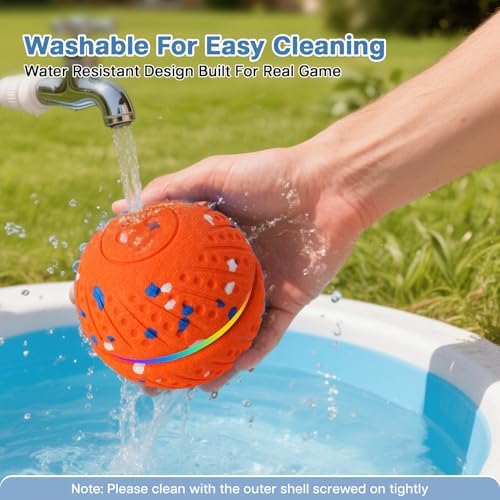 Interactive Dog Ball, Smart Moving Dog Toy with Colorful Lights, 3 Interactive Modes and TPU Material, Bouncing Ball for Dogs to Keep Them Entertained