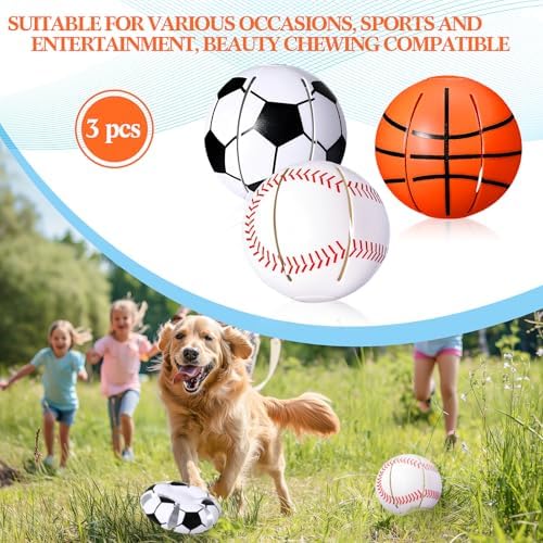 Abbylike 3 Pcs Magic Bouncing Ball Dog Flying Disc Toy