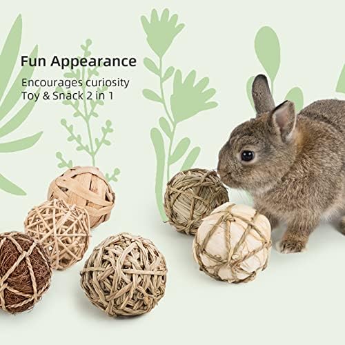 andwe Small Animals Play Activity Balls Rolling Chew Toys(Pack of 8)