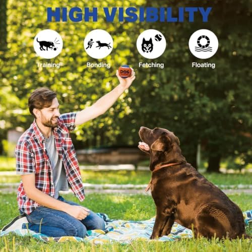 AMA SPORT Squeaky Tennis Balls for Dogs 2.5" Dog Tennis Balls for Throwing and Fetching Dog Toys for Training, Exercise, High Bouncing 16 Pack