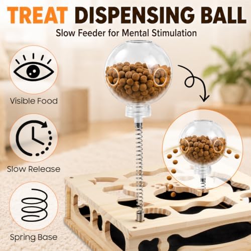 All-in-One Cat Scratch Puzzle Toy with Treat Storage Box