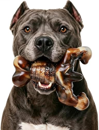 MOXIKIA Heavy Duty Dog Chew Toy for Aggressive Chewers, Medium Large Breed