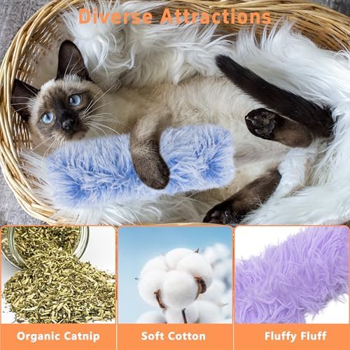 3 Pack Catnip Toys,Soft and Durable Cat Pillows Toys, Funny cat Toy