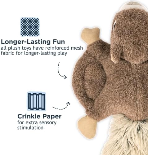 Tall Tails Fling and Fetch Plush Toy for Dogs, Squirrel
