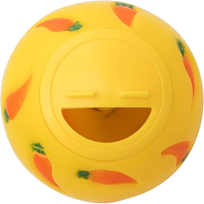 Niteangel Small Animal Treat Ball: Adjustable Treat Dispenser | Encourages Exploration & Reduces Boredom - Snack Ball for Guinea Pigs Rabbits Hedgehogs and Other Small Pets