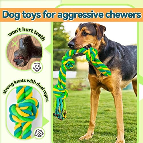 Dog Chew Toys for Aggressive Chewers, Indestructible Dog Toys for Large Dog