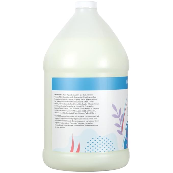 Ginger Lily Farms Botanicals All-Purpose Liquid Hand Soap Refill, Island Tranquility, 100% Vegan & Cruelty-Free, Green Tea Lemongrass Scent, 1 Gallon (Pack of 4)
