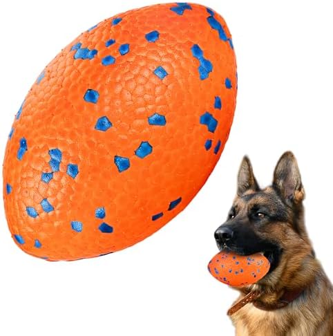 FUSOTO 5.5 Inches Balls for Dogs, Durable Dog Football Toys, Orange