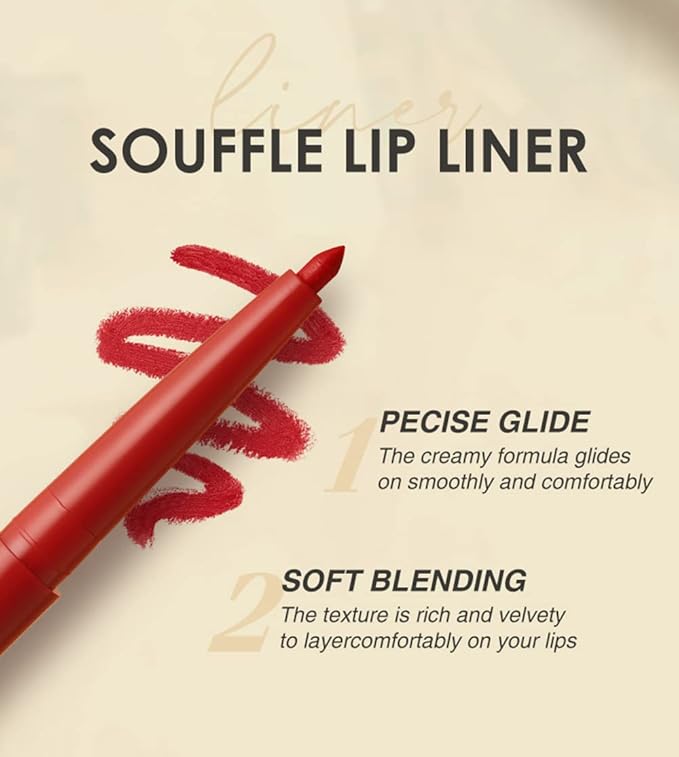 URQT 6pcs Lip Liner and Lipstick Makeup Set, 3 Velvety Matte Liquid Lipsticks + 3 Matching Smooth Lip Liner One Step Lips Makeup Kits Waterproof Long Lasting Matte Lipstick Gift Set (Set C, 6)