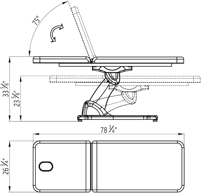 Dir Full Electric Medical Spa Treatment Massage Table Facial Beauty Bed Serenity