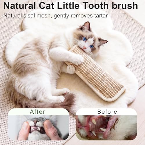 Cat Toys, 2 Pack Sisal Catnip Pillow Toys with 8000mg Catnip