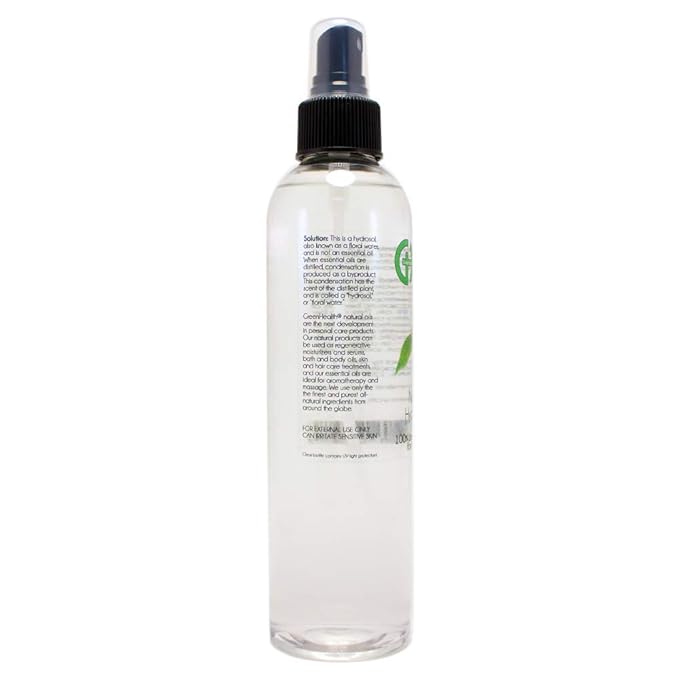 GreenHealth Neroli Hydrosol – 8 fl oz Floral Water for DIY Sprays, Room Mist & Home Fragrance – Not Essential Oil – Plastic Bottle with Cap