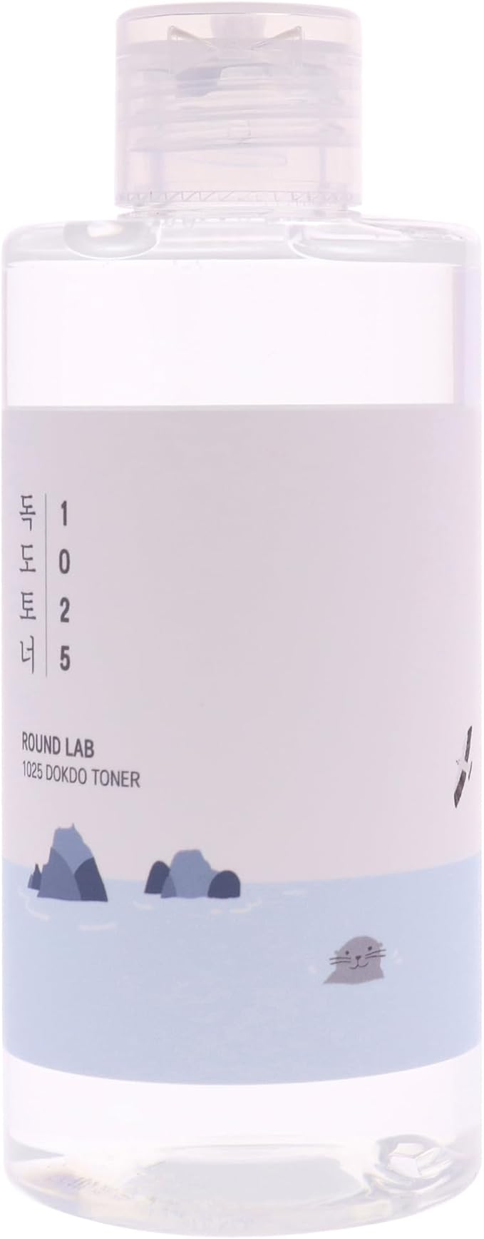 ROUND LAB 1025 Dokdo Toner 6.76 Fl Oz, Oil Control and Reduces Excess Sebum, Gentle Exfoliating Facial Toner, Deep Sea Water for Moisturization, Soft Finish Without Stickiness, Korean Skin Care