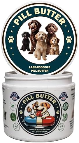 Peanut Butter Dog Pill Wrap - Labradoodle Label
