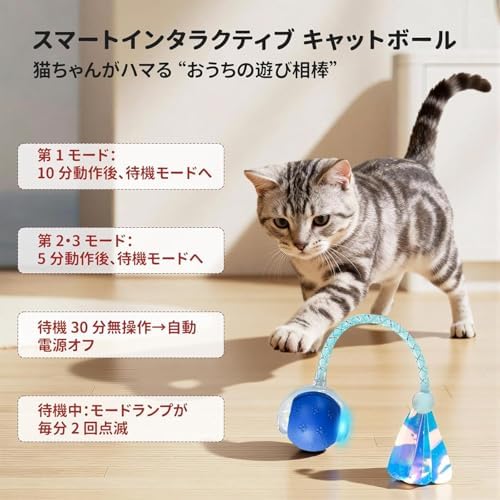 Rocfish Durable Interactive Cat Toys for Indoor Cats (blue03, 03)