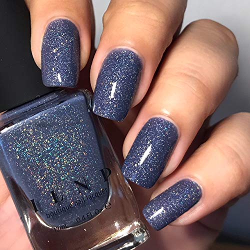 ILNP Better Days - Muted Midnight Blue Holographic Nail Polish