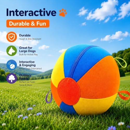 Herding Ball for Dogs, 25" XXL Outdoor Dog Balls for Large & Giant Dogs