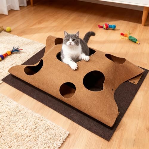 Interactive Cat Mat Interactive Funny Foldable Pad