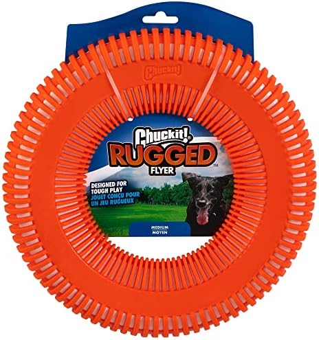 Chuckit! Rugged Flyer Dog Toy, Medium, Assorted Colors,Medium (Pack of 12)