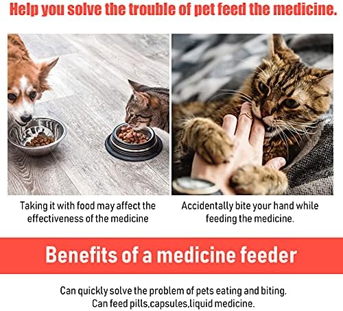 3 Pcs Pet Pill Plunger Popper for Small Cats Dogs