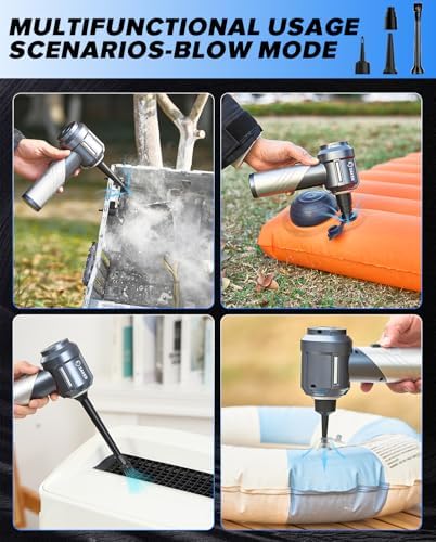 Saker Handheld Car Vacuum Cordless Portable 17000PA Foldable HL133 Silver