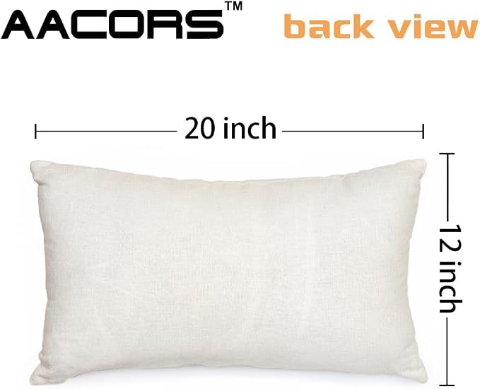 AACORS Fall Floral Pillow Cover 12x20 Inch, Autumn Seasonal Sofa Decor