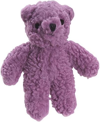 Zanies Berber Bear Dog Toys, Purple
