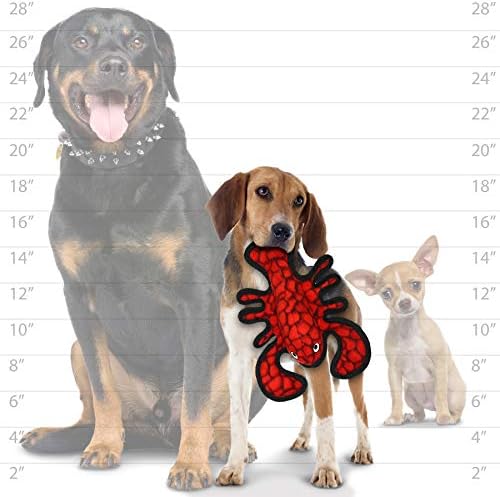TUFFY® - 2 Pack Original : Lobster Dog Toy : : Ultra Durable Plush Toy with Multiple Layers & Reinforced Seams, Washable and Floats, Original Construction
