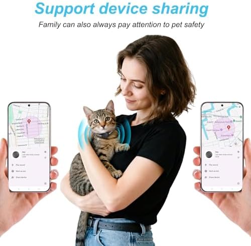 Google Cat GPS Tracker Collar (Android Only) Smart Cat Activity Tracker | Certified Mini Pet Finder Tag, Anti-Lost, No Subscription, Works for Pets, Vehicles & Items – 1 Pack