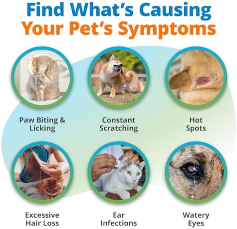 5Strands Pet Environmental Sensitivity Test for Skin Health | 310 Items Tested, At-Home Hair Analysis for Dogs & Cats All Breeds, Test Fabrics, Grass, Trees, Pollen, Results in 4 Days