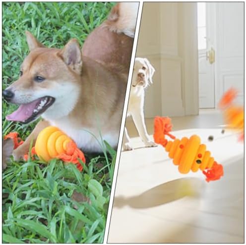 Slow Feeder Dog Silicone Honeycomb Treat Ball for Interactive Play and Training, Washable Sturdy Pet Food Dispensing Ball for Large Dogs