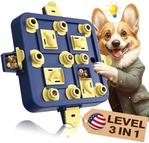 KADTC Interactive Dog Chess Puzzle Toy – 3-in-1 Treat Puzzles Game & Boredom Buster Puppy Enrichment Toys for Brain Stimulation (Small/Medium/Large Dogs)