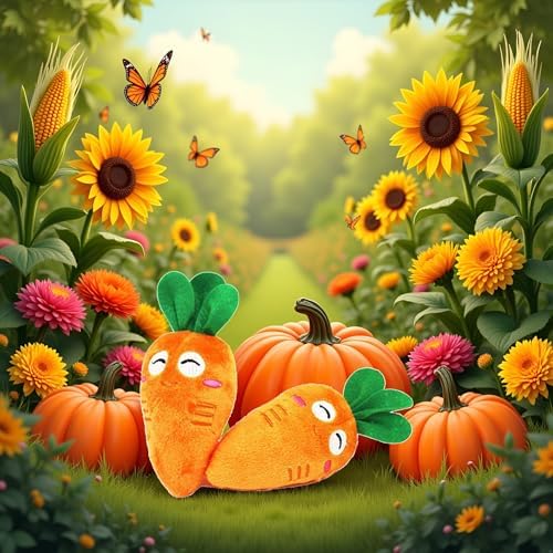 1Pc Orange Soft Puppy Pet Supplies Cute Carrot Plush Chew Squeaker Sound Squeaky Toys for Dog Cat Birthday Xmas Gifts Pet Supplies Puppy Toys