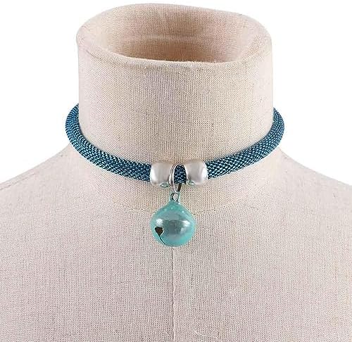 2 Pcs Lovely Cat Collars with Bell Kitten Collar Adjustable Cat Necklace Pet Supplies for Kitten Puppy Pet at Christmas Halloween New Year