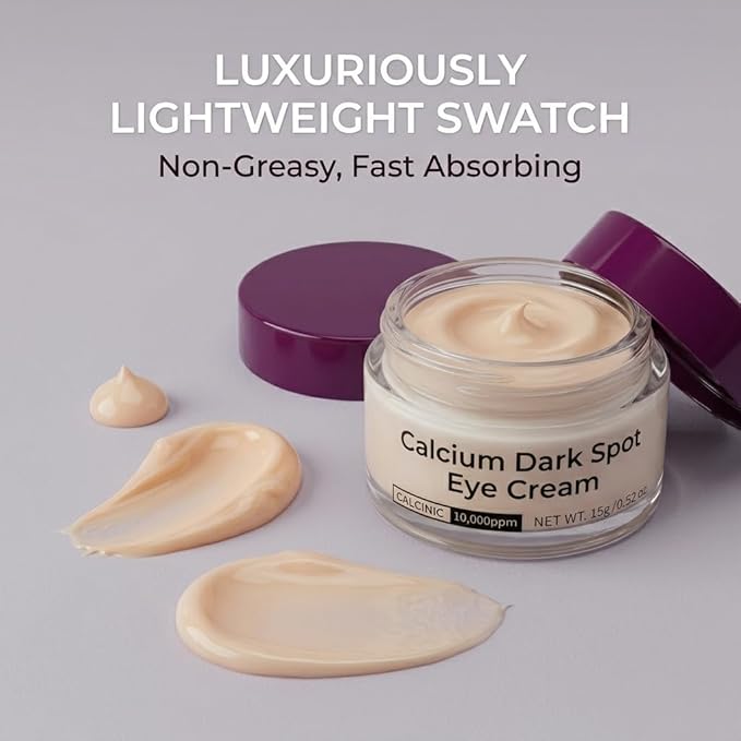 Calcium Dark Spot Eye Cream 2 Pack | Anti-Aging Eye Cream for Dark Circles, Sagging and Elasticity