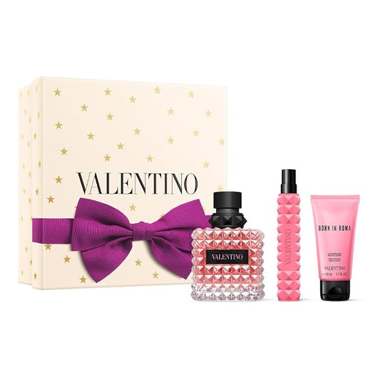 Valentino Donna Born In Roma Gift Set (Eau de Parfum 3.4 fl. oz + Body Lotion 1.7 fl. oz + Eau de Parfum Mini 0.34 fl. ozl)