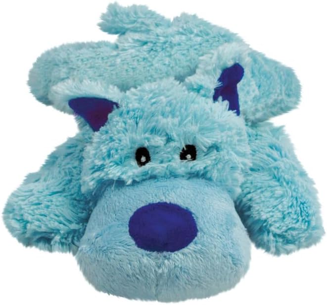 KONG Cozie Plush Dog Toys 2 Pack – Durable & Soft Squeaky Toys for Medium Dogs – Assorted Animal Characters (Ali The Alligator/Baily The Dog)