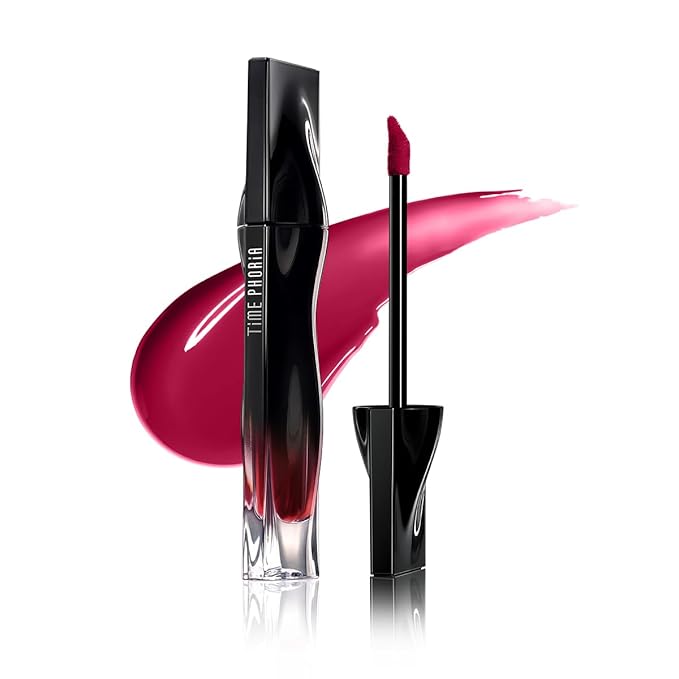 STELLAR DUST LIP STAIN-Long Lasting, Waterproof and Transferproof Lip Tint, Glossy Finish Lip Gloss, Lightweight Lipstick, High Coverage, Stocking Stuffers For Teen Girls (04 CHERRION)