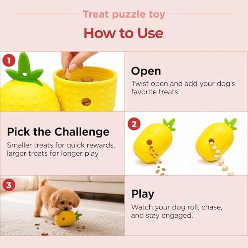 JAYU PET Treat Puzzle Toy for Small Dogs or Puppies
