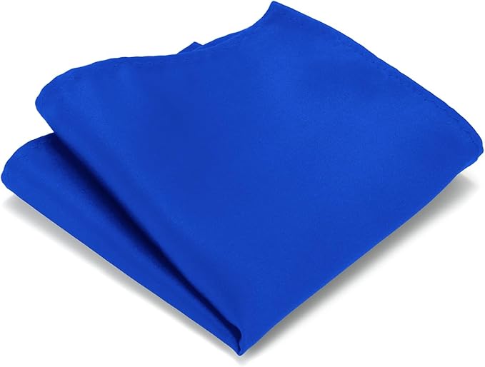Black Tie Set in Gift Box Mens Solid Color 3.15" (8CM) Black Necktie and Pocket Square Set