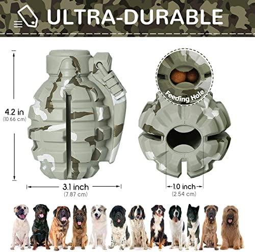 Dog Toys for Aggressive Chewers Large Breed, Fun to Chew (Camo)