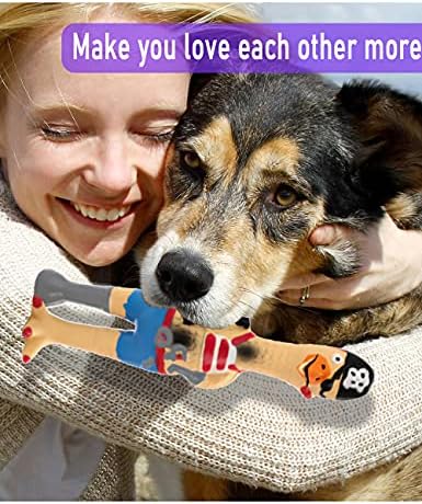 jooee Screaming Rubber Chicken Dog Squeaky Toy, 8.5 Inch Tall, Latex Chew Molar Dog Toy (Pirate)